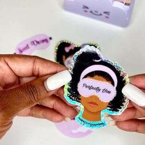 Perfectly You Glitter Sticker