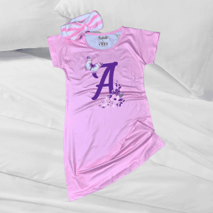"Butterfly and Floral" Personalized Initial Pajamas